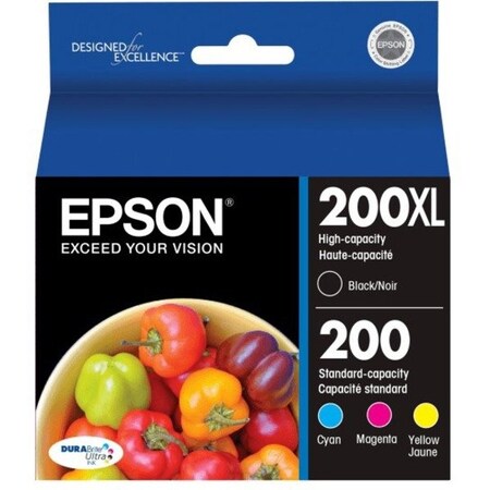 Epson T200 Blk Clr Ink Cart Combo, T200XLBCS T200XL-BCS