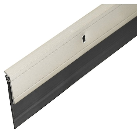 Frost King Door Sweep, 36 in L, 2 in W, Aluminum Flange, Vinyl Insert A62/36SN