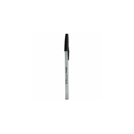 Universal Ballpoint Pen, Stick, Fine 0.7 mm, Black Ink, Gray Barrel, 12PK UNV27420