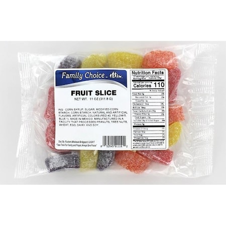 Family Choice Candy Slice, Assorted Fruits Flavor, 14 oz 1110