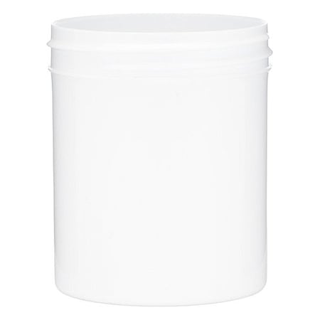 Qorpak Laboratory Jar, White, 68.07 mm H, PK324 PLA-06007