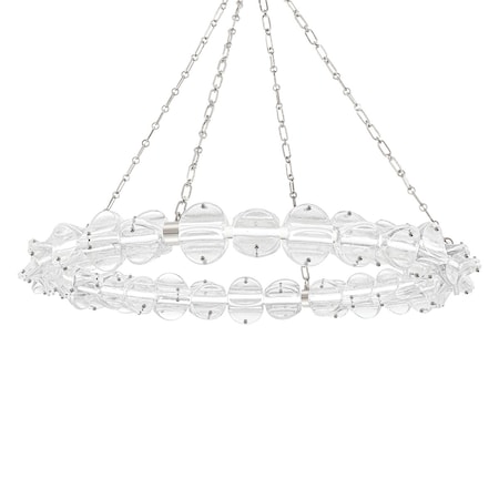 Hudson Valley Lighting Lindley 1 Light Chandelier 40 In. Polished Nickel 1938-PN