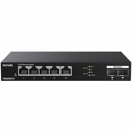 Tenda 5-PORT 2.5G SWITCH 2 10G SFP TEM2007X