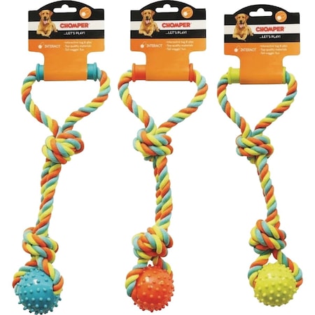 Boss Pet Chomper Rope Tugger with Spike Ball & Handle WB15520
