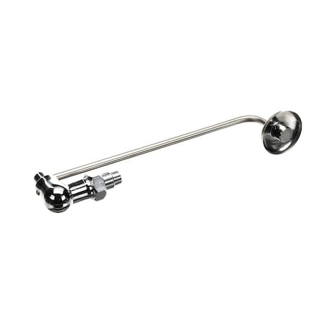 Krowne Wok Faucet, Splash-Mounted, 12in Spout, 3/8in Inlet, Silver Series 13-222L