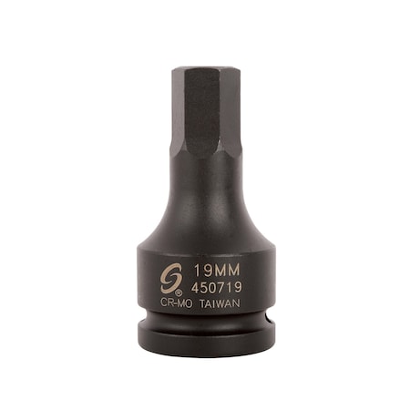 Sunex 3/4 in Drive 19Mm Hex Driver Impact Socket 450719