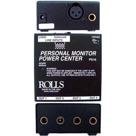 Rolls Power Center for PM Series Personal Monitors PS16