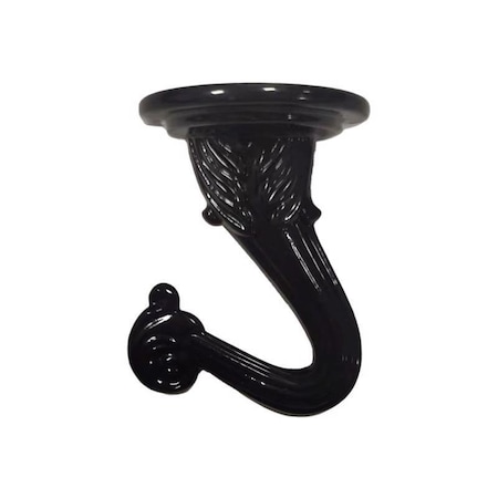 Living Accents SWAG HOOK ZINC BLK, 2PK 58033