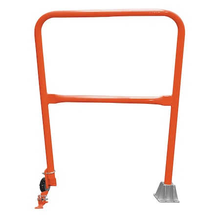 Vestil Steel Dock Safety Swing Gate 3 Ft. Length Orange SSG-3-OR