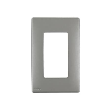 Leviton Renu Wallplate, Gang 1, Stainless Steel REWM1-STS