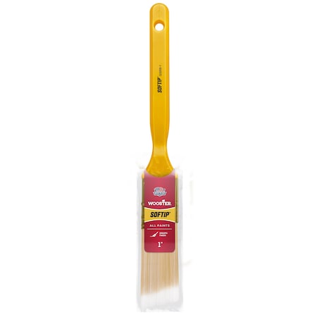 Wooster 1" Angle Sash Soft, Nylon/Polyester Bristle, Paint Brush, Plastic Handle Q3208-1
