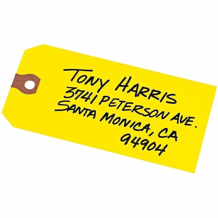 Avery Dennison Avery, Unstrung Shipping Tags, Paper, 4 3/4 X 2 3/8, Yellow, 1000PK 12325