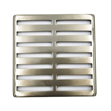 Mountain Plumbing Select Series Shower Drains - Lines Shower Grid - 4" in Matte Black MT608/MB