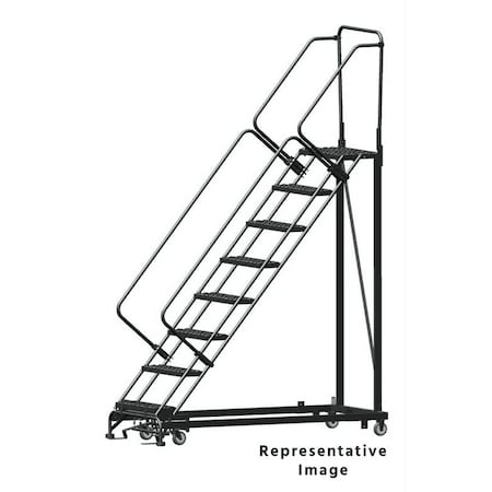 Ballymore Stairway Slope Roll Ladder, Steel, 80 in.H HDS-8-R