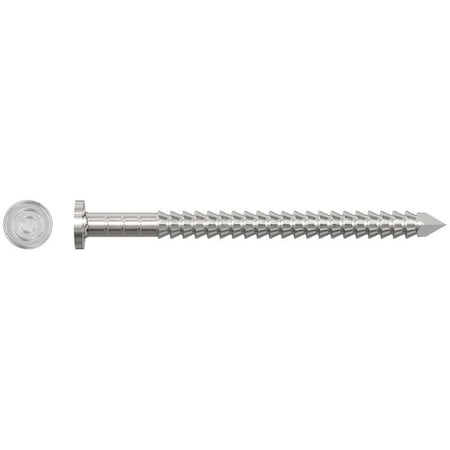 Simpson Strong-Tie Premium Siding Nail, 3d, 1-1/4 in L, Stainless Steel, Full Round Head, Annular Ring Shank T3KR51