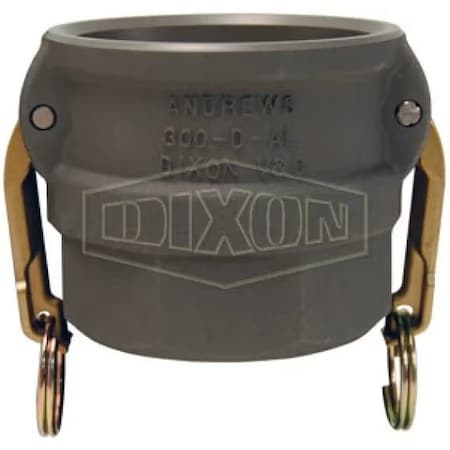 Dixon Type D Cam and Groove Coupler, 2 in Nominal, Female Coupler x FNPT End Style, Aluminum 200-D-ALH