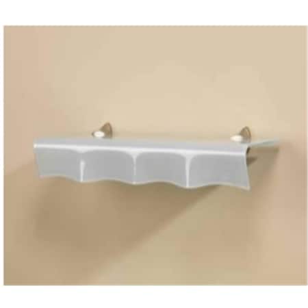 D2D Technologies Concepts Oyster Opaque Glass Shelf- - 8 x 24 in. D23039979