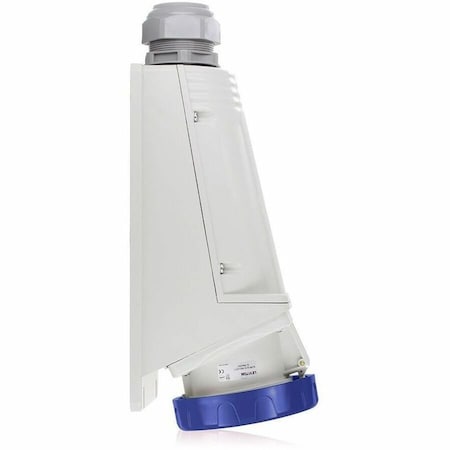 Leviton Pin & Sleeve Receptacle, 63 A, 200/250V AC, 2 Pole, Blue W263-S6