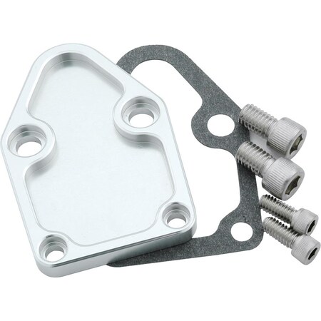 Allstar Performance Fuel Pump Block Off Plate for Small Block Chevrolet - Clear ALL40301