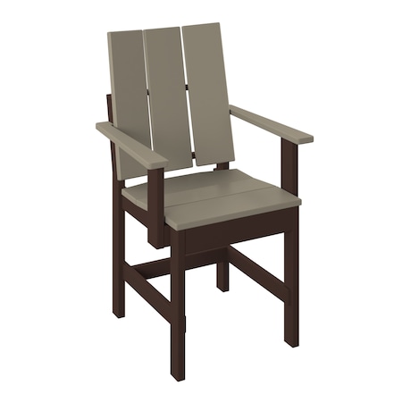 Polybird MODERN DINING CHAIR.        WEATHERWOOD AND TUDOR BROWN POLYBIRD P9-R