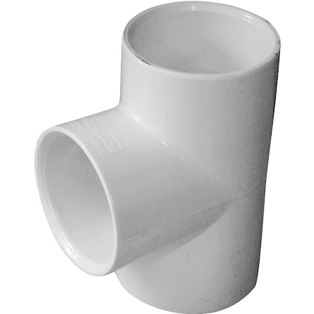 Lasco Pipe Tee, 114 in, Slip, PVC, White, SCH 40 Schedule, 370 psi Pressure 401012BC