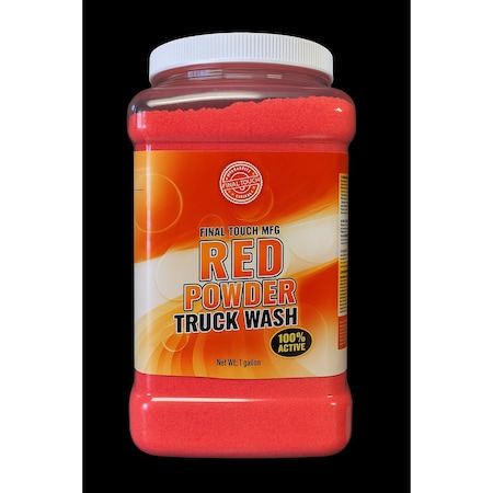 Final Touch Magic Red Powder RV Truck N Trailer Wash, 7 LBS, 1 Gallon Container 13141
