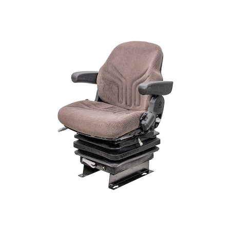 Uni Pro John Deere 5M-7030 Series Seat & Mechanical Suspension Seat SJ20768 Brown Fabric 8585