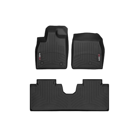 Weathertech Black, Front and Rear Floorliners 441664-1-2