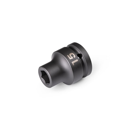 Tekton 3/4 Inch Drive x 15 mm 6-Point Impact Socket SID32115