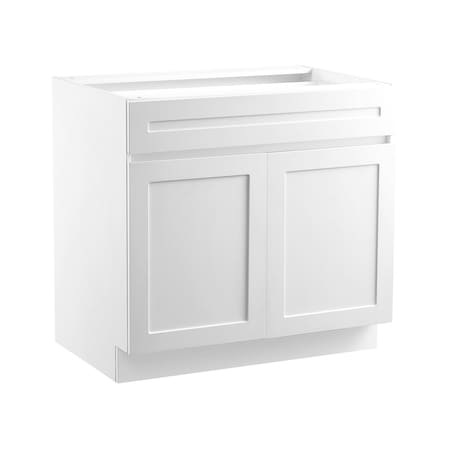 Vevor Shaker Base Cabinet 30" W x 24" D x 34.5" H Ready to Assemble with Drawer White KLCC-03