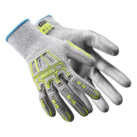 Hexarmor Knit Gloves, Cut Level A4 , Polyurethane , Textured , 3XL 1 PR 1074IMP-XXXL (12)