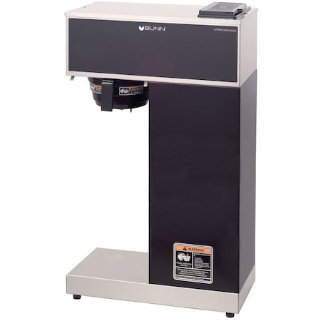 Bunn Pourover Airpot Coffee Brewer System, 1375 W, 12 Cups, Stainless Steel and Black 33200.0010