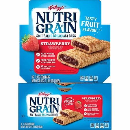 Nutrigrain 1.3 oz. Nutri-Grain Strawberry Cereal Bars, 16 PK 35945