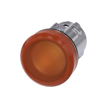 Siemens Indicator lights, 22 mm, round, metal, shiny, amber, lens 3SU1051-6AA00-0AA0-ZY15