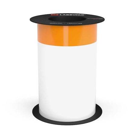 Labeltac LabelTac Arc Flash Continuous Header Stock 8in x 75ft, 2.25in Header Stripe, Orange LT806AFC-2.25-C