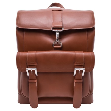 A1 Luggage Hagen Leather Laptop Backpack, Brown A1802383