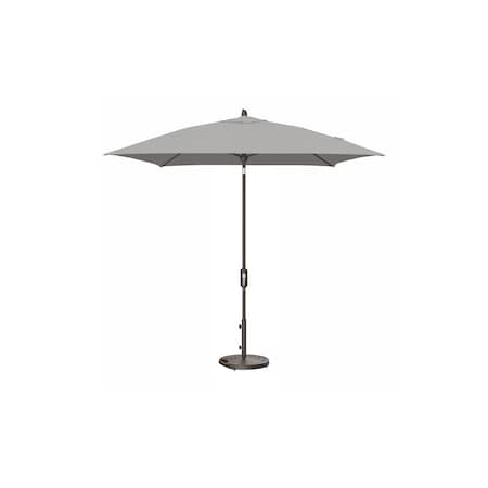 Treasure Garden 7.5 ft Square Patio Umbella, aluminum, fiberglass ribs, outdoor, Cast Silver UM847SQ-00 40433 Cast Silver