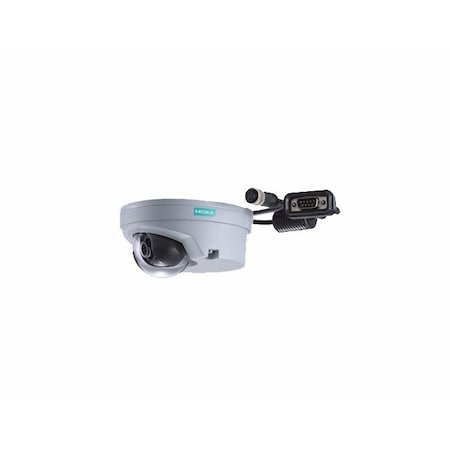 Moxa EN50155, FHD, H.264/MJPEG IP camera, M12 connector, 1 mic built-in, 24VDC, 2.8mm Le VPort 06-2M28M