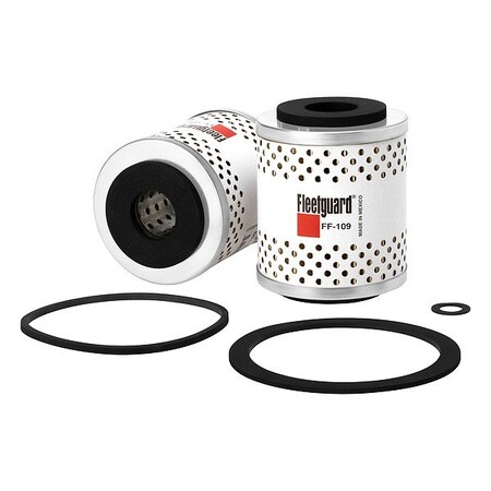 Fleetguard Fuel Filter, Cartridge, Cellulose FF109