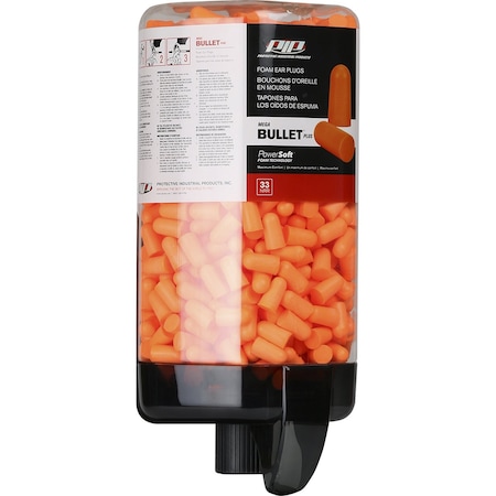 Pip Prefilled Mega Bullet Plus Ear Plug Refill Canister 33 NRR-500 Pairs 267-HPDR810-500