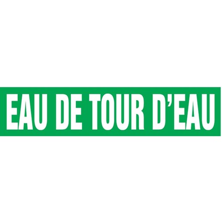 Accuform FRENCH PIPE MARKER EAU DE TOUR CRPK705STB