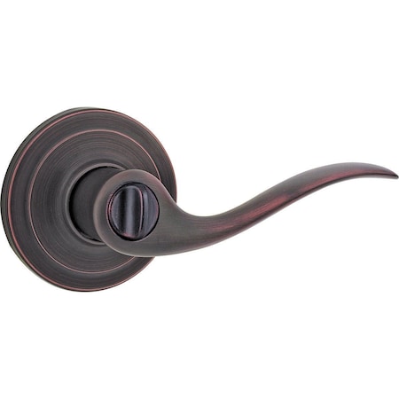 Kwikset Tustin Privacy Door Lock W/ 6AL Latch and RCS Strike Venetian Bronze Finish 730TNL-11P