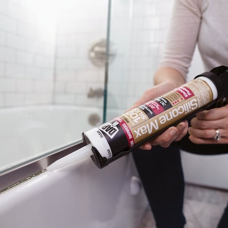 Dap Silicone Max 10 Oz. White Premium Kitchen Bath & Plumbing 100% Silicone Sealant 7079808667