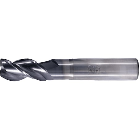 Pferd PFERD Chamfered End Mill, 3 flutes, 1/2'' Dia, 1'' APMX, 3'' OAL, Weldon shank 23003035