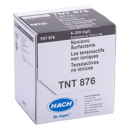 Hach Nonionic Surfactants Vial Test, Vial TNT876