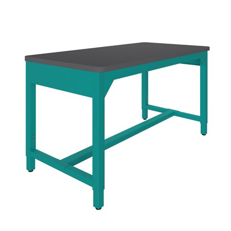 Diversified Spaces Fab Lab Workbench, Top 96"x30", Aqua Frame AMS9630LCCQ