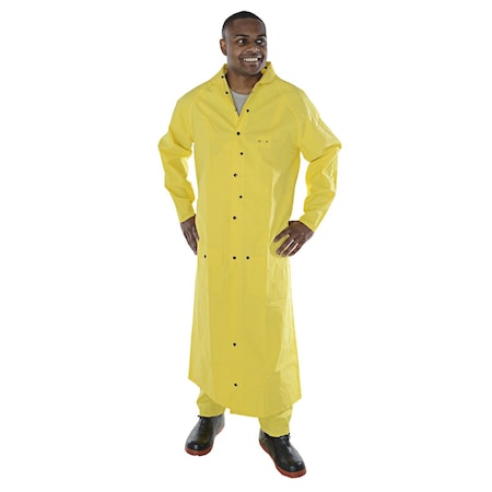 Defiance-Fr Rain Coat, 60 In, Yellow, 2 Pcs, Size XLT R8622FRCXL