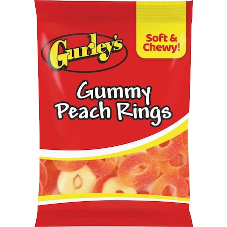 Gurleys 4.5 Oz. Gummy Peach Rings 743784