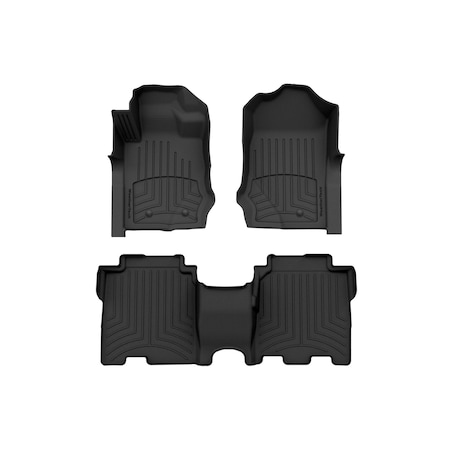 Weathertech Black, Front and Rear FloorLiner HP 441695-1-3IM