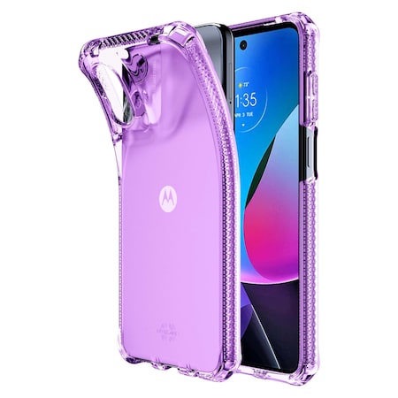 Itskins Spectrum_r Clear Case For Motorola Moto G Play 2024, Light Purple MTFG-SPECM-LIPP